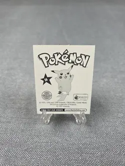 1999 Nintendo Merlin Collections Pokemon Sticker #S6 Pikachu Prism Holographic - Image 2