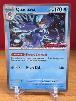 Quaquaval - SVP005 - Pokemon Scarlet & Violet STAFF Pre-Release Promo - Image 1