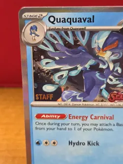 Quaquaval - SVP005 - Pokemon Scarlet & Violet STAFF Pre-Release Promo - Image 2