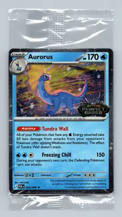 Aurorus 024/088 - Cosmo Holo - Pokemon Perfect Order Stamped Promo SEALED - Image 1