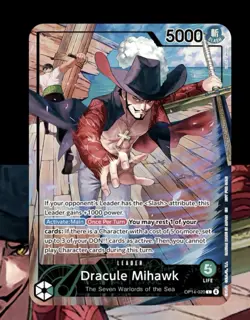 PREORDER - One Piece SEALED 2026 PSA Magazine Mihawk Promo (Op14-004) Card Only - Image 1