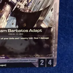 Gundam Barbatos Adapt Foil - GD03-056 - Gundam TCG Card Game. NM. - Image 4