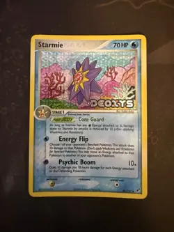 Pokemon Starmie 48/107 Reverse Holo Stamped Card EX Deoxys - Image 1