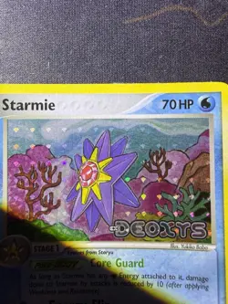 Pokemon Starmie 48/107 Reverse Holo Stamped Card EX Deoxys - Image 2
