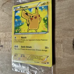 XY Base Set Pikachu cosmos Holo 42/146 - 2014 promo Pokemon Card - Sealed/New - Image 2