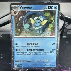 Vaporeon SVP168 - SV Black Star Promo - Pokemon Card - Near Mint - Image 1