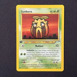 Sunkern 083/105 1st Edition Neo Destiny Pokemon Card - Image 2