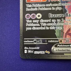 Team Rocket's Mewtwo ex 231/182 SIR SV10: Destined Rivals Pokemon TCG English - Image 3