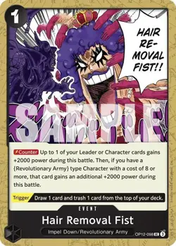 Hair Removal Fist One Piece • UC • OP12-098 Legacy of the Master - Image 1