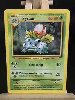 Pokemon TCG Ivysaur Card Uncommon Base Set 30/102 Card LP - Image 1