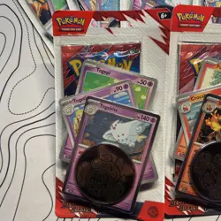 Pokemon Destined Rivals 🚀 Checklane Blister Pack x7 - Image 3