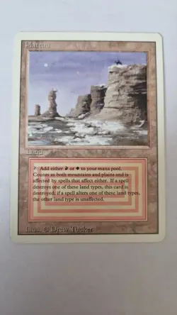 Magic the Gathering Plateau Revised Edition Regular - Image 1