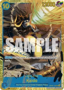 Kaido (Reprint) [PRB-01 - OP05-118] - NM [Foil] TCG One Piece - Image 1