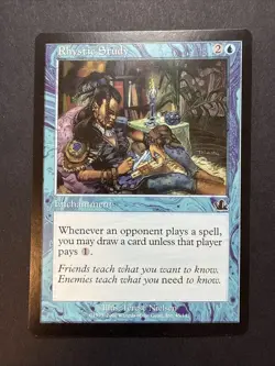Rhystic Study - Prophecy - Vintage Magic The Gathering 2000!! - Image 1