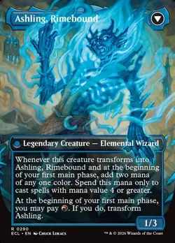 Ashling, Rekindled (Borderless) #290 (Foil) (NM) Lorwyn Eclipsed ECL Magic MTG - Image 2