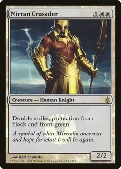 Mirran Crusader - Foil Buy-a-Box Promo MBS LP MTG - Image 1