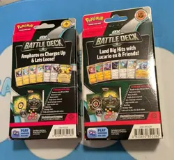 Two Pokemon TCG ex Battle Deck Boxes Ampharos Ex & Lucario Ex Sealed New In Box 820650852282 - Image 2