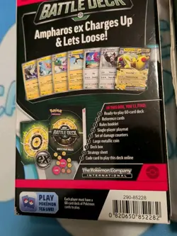 Two Pokemon TCG ex Battle Deck Boxes Ampharos Ex & Lucario Ex Sealed New In Box 820650852282 - Image 3