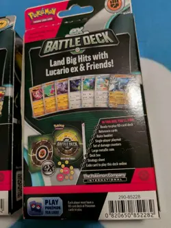 Two Pokemon TCG ex Battle Deck Boxes Ampharos Ex & Lucario Ex Sealed New In Box 820650852282 - Image 4