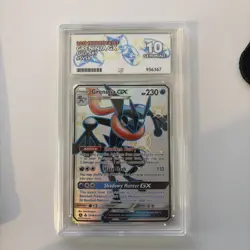 Pokemon TCG Greninja GX Full Art Sv56 2019 Hidden Fates Ace 10 Perfect Subs - Image 1