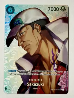 One Piece Sakazuki SP Special Alt Art OP04 Kingdoms of Intrigue English OP02-099 - Image 1