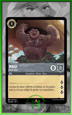 Maui - 185/204 - Chapitre 1 - Carte Lorcana Francaise Neuve - Image 1