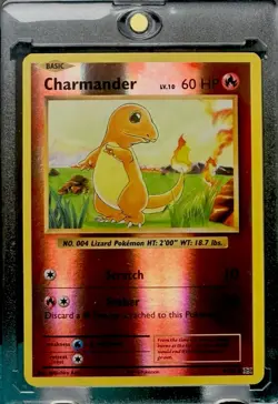 CHARMANDER RARE REVERSE HOLO REFRACTOR FOIL POKEMON CARD TCG TRADING CARD GAME - Image 1