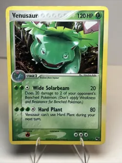DAMAGED Venusaur 6/17 Holofoil POP Series 2 AUTHENTIC Pokemon Card - Image 1