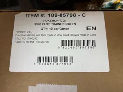 Pokemon Twilight Masquerade ETB 1x Case Factory SEALED (10x ETB BOXES) - Image 1