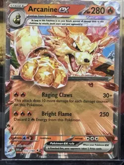 Pokemon TCG Arcanine ex 032/198 HOLO Double Rare SCARLET & VIOLET BASE 2023 MINT - Image 1