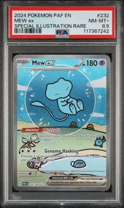 Pokemon Paldean Fates Mew EX 232 PSA 8.5 - Image 1