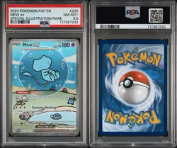 Pokemon Paldean Fates Mew EX 232 PSA 8.5 - Image 3