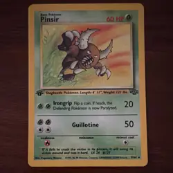 Pokemon WOTC Pinsir 09/64 Jungle Holo Rare 1st Ed English 60 HP 1999 - Image 1