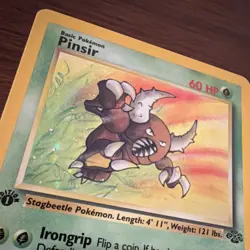 Pokemon WOTC Pinsir 09/64 Jungle Holo Rare 1st Ed English 60 HP 1999 - Image 2