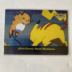 2000 Topps Pokemon Tv Animation Edition Ep14 Electric Shock Showdown Holo NM/LP - Image 1