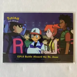 Topps Pokemon TV Animation Series 2 EP15 Battle Aboard the St. Anne Holo NM/LP - Image 1