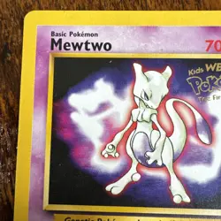 Pokemon Mewtwo Wizards Black Star Movie Promo 2 Regular TCG Exc nr mint - Image 2