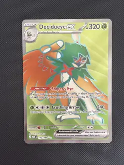 Pokemon Decidueye EX Ultra Rare Holo 100/088 POR English 320 HP 240 - Image 1