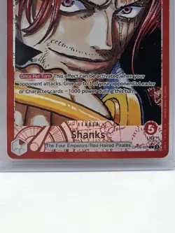 ONE PIECE SHANKS OP09-001 LEADER ALT ART EMPERORS IN THE NEW WORLD ENGLISH - Image 4