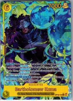 Bartholomew Kuma (Alt Art) OP12-119 English Legacy of Master - One Piece - NM - Image 1