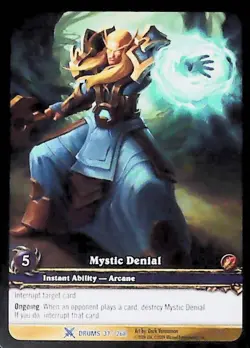 World of Warcraft TCG Mystic Denial (Extended Art) - Drums of War 37/268 - Image 1