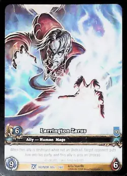 World of Warcraft TCG Larrington Zarus (Extended Art) - Fields of Honor 106/208 - Image 1