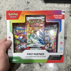 Pokemon TCG First Partner Illustration Collection Series 1 Box 3 Promo Cards - Image 1