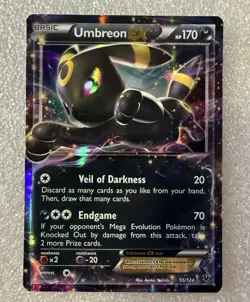 Pokemon TCG Umbreon EX 55/124 Ultra Rare Holo Card 2016 - Image 1