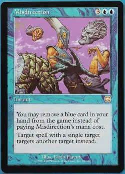 Misdirection Mercadian Masques NM Blue Rare MAGIC MTG CARD (ID# 517637) ABUGames - Image 1