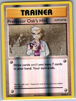 Professor Oak's Hint 84/108 Reverse Holo XY - Evolutions - Pokemon Card - NM - Image 1