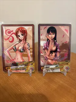 Nami and Nico Robin Ar Carddass 2011 One Piece 2 Card Lot - Image 1