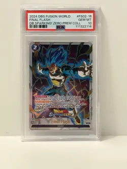 Final Flash FS02-16 Vegeta Sparking! ZERO Promo Dragon Ball Card English Fusion - Image 1
