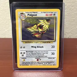 Pidgeot 8/64 - Pokemon Holo Rare Card 8/64 Jungle Unlimited Vintage - LP - Image 1