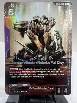 Gundam TCG GD03-053 Gundam Gusion Rebake Full City Alt Art R+ Card Game CCG Eng - Image 1
